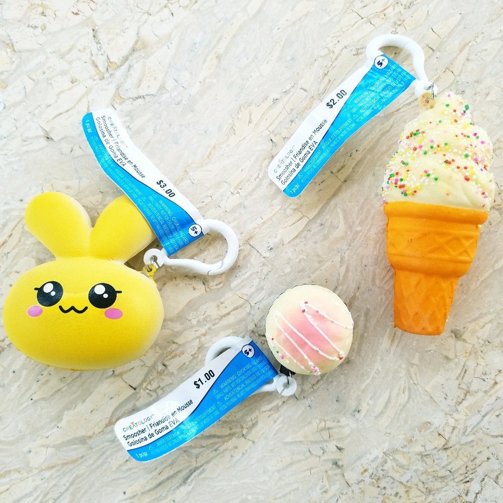 3 ADORABLE squishies!!